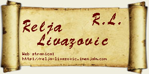 Relja Livazović vizit kartica